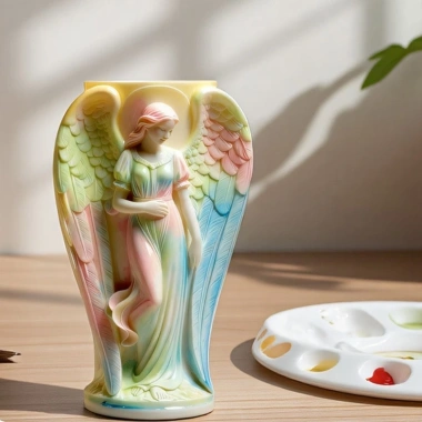 Dẫn Tái Sử Dụng Angel Flowerpot Silicon Khuôn Nhựa Dễ Dàng Làm Bê Tông Xi Măng Dự Án, Giá 183.700₫