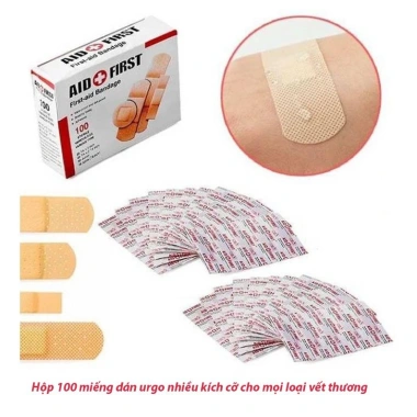 Dán Vết Thương Chữ Thập Đỏ 100 Miếng - Giá chỉ 17.848 VND, bảo vệ nhanh