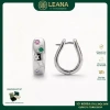 DANA Nhẫn và Bông Tai Dày Nhiều Màu Cube Zirconia - Phong Cách Tuyên Bố, 284.900 VND