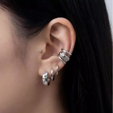 DANA Nhẫn và Bông Tai Dày Nhiều Màu Cube Zirconia - Phong Cách Tuyên Bố, 284.900 VND 6 DANA Nhẫn và Bông Tai Dày Nhiều Màu Cube Zirconia - Phong Cách Tuyên Bố, 284.900 VND 6