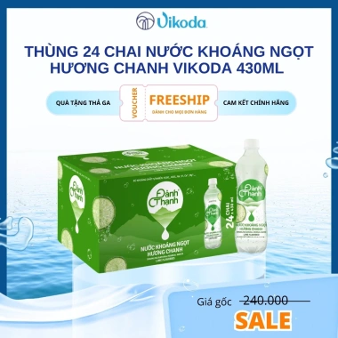 Đảnh Thạch Thùng 24 Chai 430ml Nước Khoáng Thiên Nhiên Có Ga Giá 162.000 VND