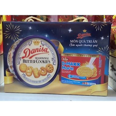 Danisa Hộp Quà 12 Gói Bánh Quy Giòn Tan - Giá Ưu Đãi 225k, Quà Tặng Hoàn Hảo 1 Danisa Hộp Quà 12 Gói Bánh Quy Giòn Tan - Giá Ưu Đãi 225k, Quà Tặng Hoàn Hảo 1