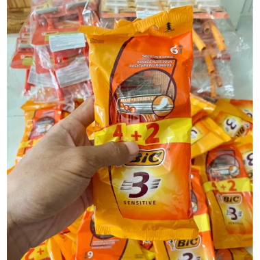 Dao Cạo BIC 3 Lưỡi Chính Hãng Gói 4+2 - 6 Cây, Giá 70.000 VNĐ giảm 14.000 Dao Cạo BIC 3 Lưỡi Chính Hãng Gói 4+2 - 6 Cây, Giá 70.000 VNĐ giảm 14.000