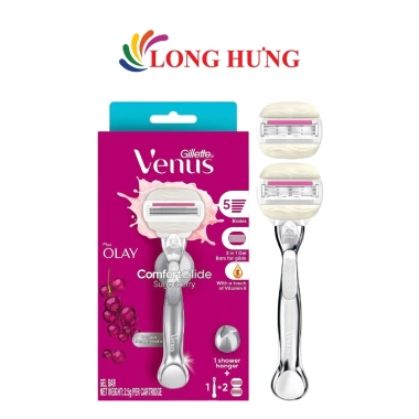 Dao cạo Gillette Venus Comfortglide Olay Sugarberry Mềm mịn không kích ứng 319.000đ 7