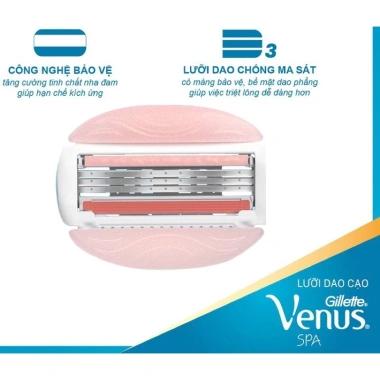 Dao cạo Gillette Venus White Tea 2 cây - Siêu mượt, bảo vệ da, giá 231.000₫ 3 Dao cạo Gillette Venus White Tea 2 cây - Siêu mượt, bảo vệ da, giá 231.000₫ 3