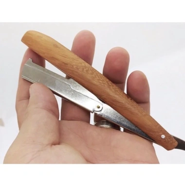 Dao Cạo Lông Mặt Cán Gỗ - Siêu Mềm, An Toàn, Giá Chỉ 35.000 VNĐ Giảm Giá