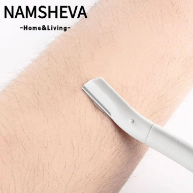 Dao cạo lông mày NAMSHEVA thép không gỉ, an toàn, trong suốt, dễ dùng cho nam nữ