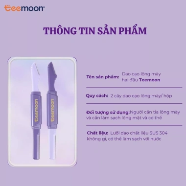 Dao cạo lông mày Teemoon 2 đầu không gỉ, siêu bén không đau - Set 2 chiếc 55k 2 Dao cạo lông mày Teemoon 2 đầu không gỉ, siêu bén không đau - Set 2 chiếc 55k 2