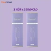 Dao cạo lông mày Teemoon 2 đầu không gỉ, siêu bén không đau - Set 2 chiếc 55k 10