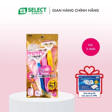 Dao Cạo Lông Toàn Thân S Select Nhật Bản 3 Chiếc - Siêu Mỏng, Giá Ưu Đãi 70,150₫