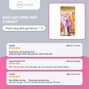 Dao Cạo Lông Toàn Thân S Select Nhật Bản 3 Chiếc - Siêu Mỏng, Giá Ưu Đãi 70,150₫ 4 Dao Cạo Lông Toàn Thân S Select Nhật Bản 3 Chiếc - Siêu Mỏng, Giá Ưu Đãi 70,150₫ 4