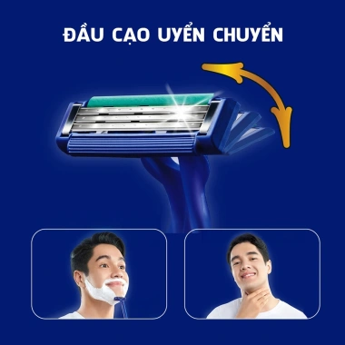 Dao cạo râu Gillette Blue 3 Flexi - Siêu mỏng, 3 lưỡi, giảm giá chỉ 35.000đ (1/2/3 cây)