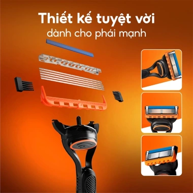 Dao cạo râu Gillette Fusion 5 lưỡi kép - Cạo sạch, mượt, giảm giá 269.000 VND 6