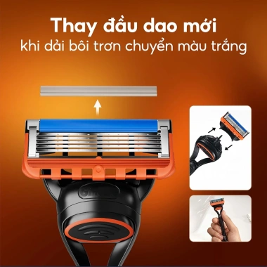 Dao cạo râu Gillette Fusion 5 lưỡi kép - Cạo sạch, mượt, giảm giá 269.000 VND 7