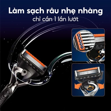 Dao cạo râu Gillette Proglide 5 lưỡi kép - Giá ưu đãi 329.000 VND, độ mượt siêu mịn