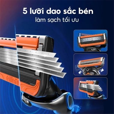 Dao cạo râu pin Gillette Proglide 5 Power 5 lưỡi kép - Giá chỉ 399.000 đ