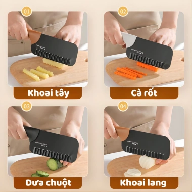 Dao Cắt Củ Quả Sóng GoMarket Thép Không Gỉ Bền Đẹp Tiện Dụng Nhà Bếp Giá 68.000 VND 5 Dao Cắt Củ Quả Sóng GoMarket Thép Không Gỉ Bền Đẹp Tiện Dụng Nhà Bếp Giá 68.000 VND 5