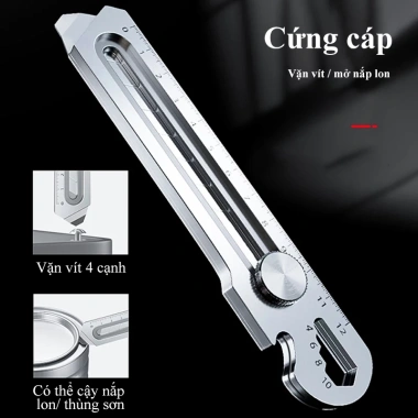 Dao cắt giấy đa năng DLIGHT 12cm lưỡi thép không gỉ sắc bén, ốc vặn điều chỉnh chắc chắn, bền cao - Giá 81.000₫ 4