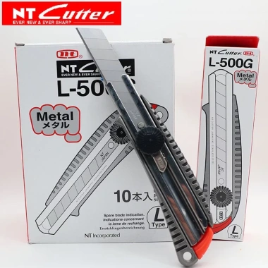 Dao cắt NT Cutter A 300GRP - JTS L-500G, thân kim loại China, giảm giá 44.100₫ 5 Dao cắt NT Cutter A 300GRP - JTS L-500G, thân kim loại China, giảm giá 44.100₫ 5