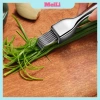 Dao Cắt Sợi Hành 6 Lưỡi Thép Không Gỉ - Dụng Cụ Tỉa Hành Có Nắp Đậy, 15.999đ