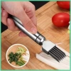 Dao Cắt Sợi Hành 6 Lưỡi Thép Không Gỉ - Dụng Cụ Tỉa Hành Có Nắp Đậy, 15.999đ 6