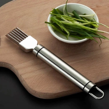 Dao cắt sợi hành, chẻ rau muống inox không gỉ, có nắp đậy lưỡi - Giá 34.320₫ 4
