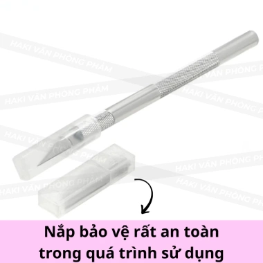 Dao cắt washi tape HAKI - Dụng cụ dán bullet journal, 6 lưỡi dao tỉa sticker 3