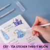 Dao cắt washi tape HAKI - Dụng cụ dán bullet journal, 6 lưỡi dao tỉa sticker 6