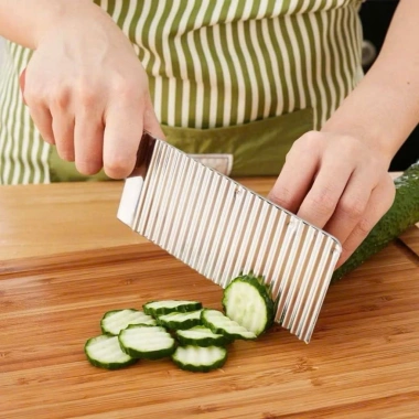 Dao Chặn Lượn Sóng Cán Gỗ 527 Dày Xịn - Tay chắc, giá ưu đãi 59.000 VND