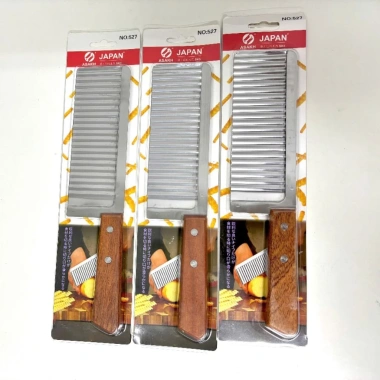 Dao Chặn Lượn Sóng Cán Gỗ 527 Dày Xịn - Tay chắc, giá ưu đãi 59.000 VND 8 Dao Chặn Lượn Sóng Cán Gỗ 527 Dày Xịn - Tay chắc, giá ưu đãi 59.000 VND 8