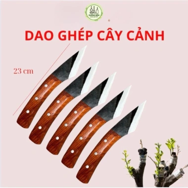 Dao chiết ghép cành thép nhíp ô tô sắc bén, cán gỗ hương, chốt đinh chắc – giá ưu đãi 94.000₫