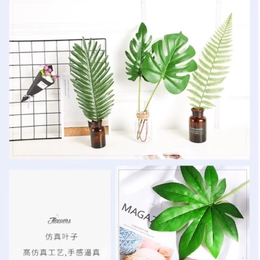 Đạo cụ chụp ảnh - Phụ kiện decor lá cây giá chỉ 15.000đ, tạo nền sinh động cho studio