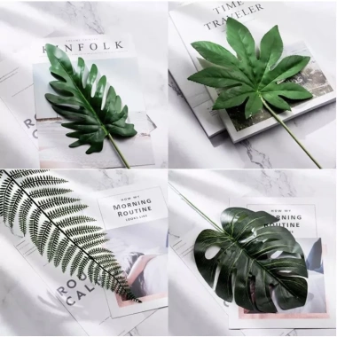 Đạo cụ chụp ảnh - Phụ kiện decor lá cây giá chỉ 15.000đ, tạo nền sinh động cho studio