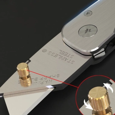 Dao gấp gọn inox thép không rỉ, chống rỉ sét, hỗ trợ rọc giấy, thích hợp đi phượt 99.000₫
