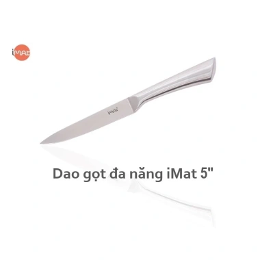 Dao gọt dài iMat - Lưỡi thép carbon 5CR15 sắc, cán inox 430 không gỉ, chỉ 118k 2