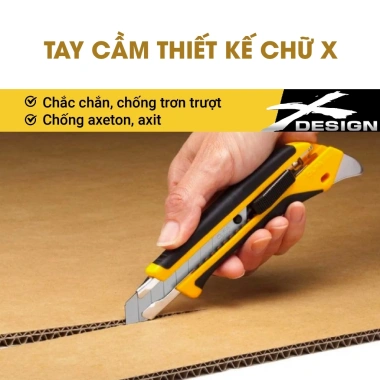 Dao kỹ thuật hạng nặng OLFA L-5 18mm đa năng cắt thảm sàn gỗ cao su nhựa mica - Nhật Bản - Giá 200.000 VND 4 Dao kỹ thuật hạng nặng OLFA L-5 18mm đa năng cắt thảm sàn gỗ cao su nhựa mica - Nhật Bản - Giá 200.000 VND 4