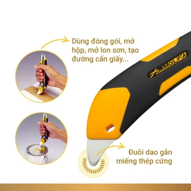 Dao kỹ thuật hạng nặng OLFA L-5 18mm đa năng cắt thảm sàn gỗ cao su nhựa mica - Nhật Bản - Giá 200.000 VND