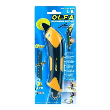Dao kỹ thuật hạng nặng OLFA L-5 18mm đa năng cắt thảm sàn gỗ cao su nhựa mica - Nhật Bản - Giá 200.000 VND