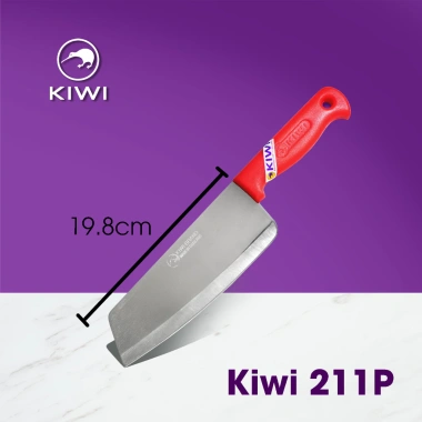 Dao nhà bếp KIWI Thái Lan 8 inch cán nhựa đỏ R211P - Giá 136.000, giảm 31.280