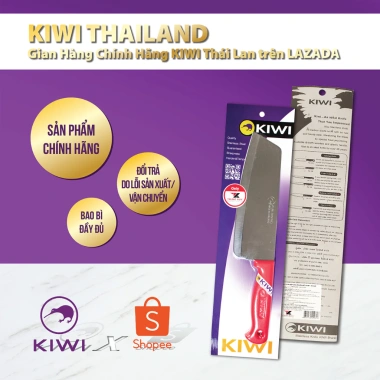 Dao nhà bếp KIWI Thái Lan 8 inch cán nhựa đỏ R211P - Giá 136.000, giảm 31.280