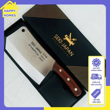 Dao Nhật Seki chặt xương thép khối không gỉ, thái băm đa dạng, 189k Happy Homes