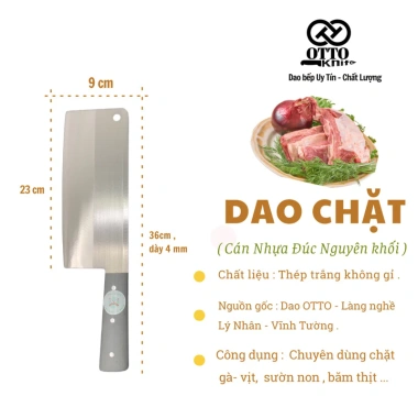 Dao OTTO thép Nhật không gỉ - dao chặt gà vịt, sườn siêu sắc bén, giá 199.920₫ 3 Dao OTTO thép Nhật không gỉ - dao chặt gà vịt, sườn siêu sắc bén, giá 199.920₫ 3