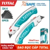 Dao rọc cáp đa năng TOTAL THT5.126.128 - Lưỡi SK5 61x19mm, kèm 6 lưỡi, giá 99.000₫