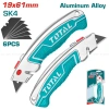 Dao rọc cáp đa năng TOTAL THT5.126.128 - Lưỡi SK5 61x19mm, kèm 6 lưỡi, giá 99.000₫ 2
