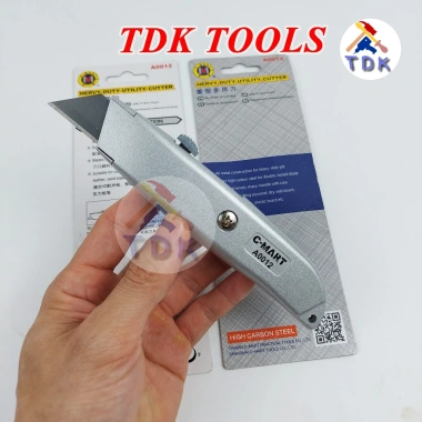 Dao rọc cáp & trổ đa năng C-Mart A12 - cán nhôm, hộp 10 lưỡi A44, giảm còn 21.000đ 2