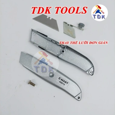 Dao rọc cáp & trổ đa năng C-Mart A12 - cán nhôm, hộp 10 lưỡi A44, giảm còn 21.000đ 3