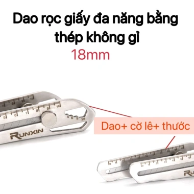 Dao Rọc Giấy Đa Chức Năng 18mm Thép Không Gỉ - Bền, Cắt Mượt, Giá 74.000 VND 6
