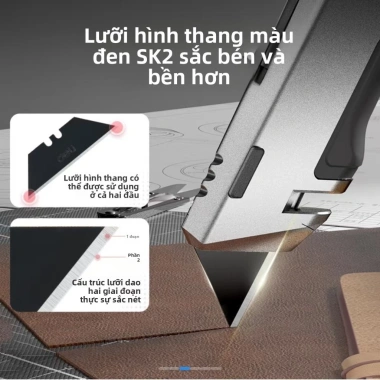Dao rọc giấy đa năng Deli Thép dày Chữ T - Giảm giá từ 156.090đ còn 129.000đ 2