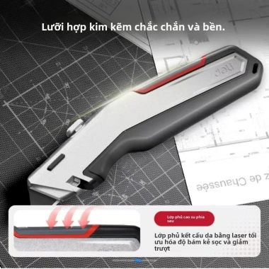 Dao rọc giấy đa năng Deli Thép dày Chữ T - Giảm giá từ 156.090đ còn 129.000đ 6