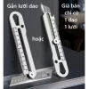 Dao rọc giấy đa năng thép không gỉ cao cấp, tích hợp thước đo, vặn ốc, núm xoay cố định - Giá 20.000 VND